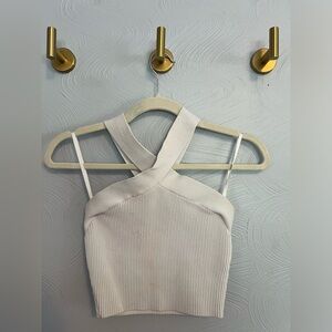 Babaton Sculpt Knit Criss Cross Cropped Tank